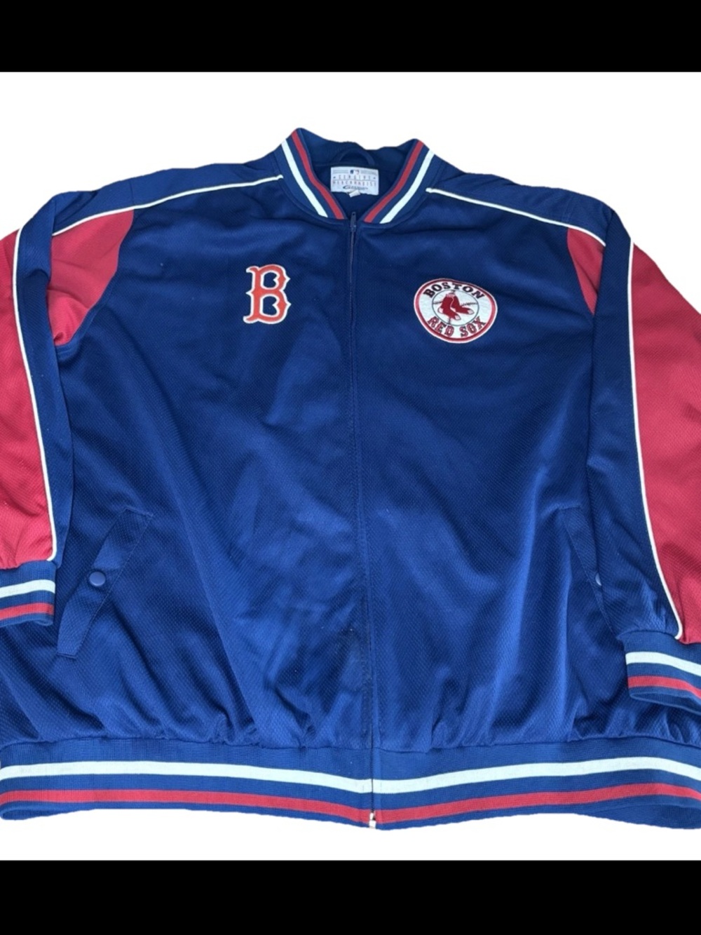 MLB Boston Red Sox Polyester Full Zip Jacket